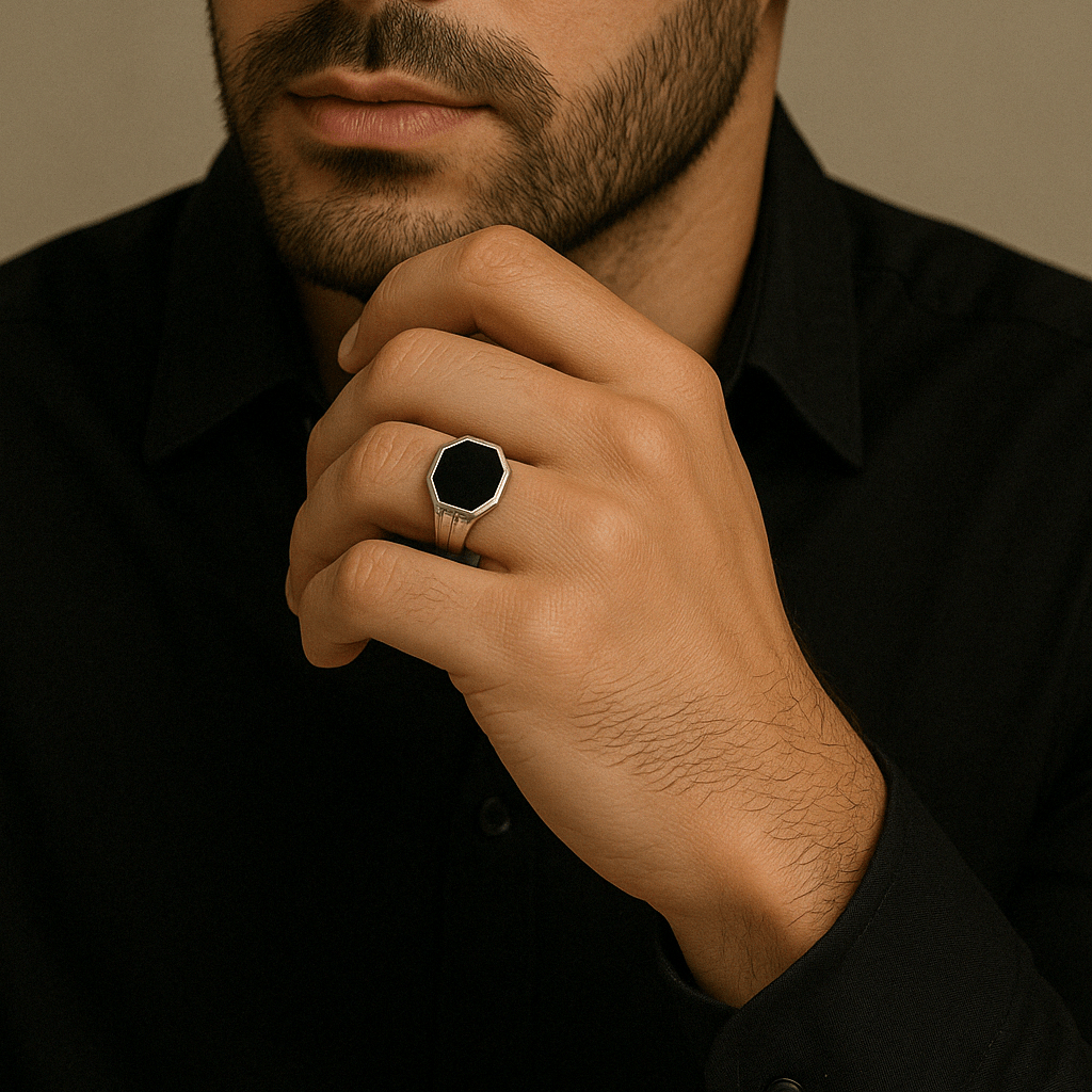 Onix Negro Octo - nativosjewelry