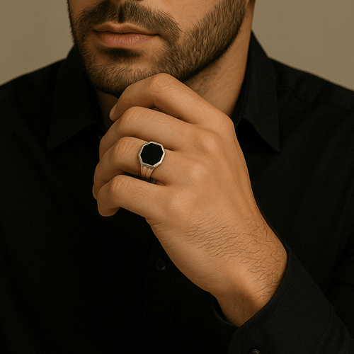 Onix Negro Octo - nativosjewelry