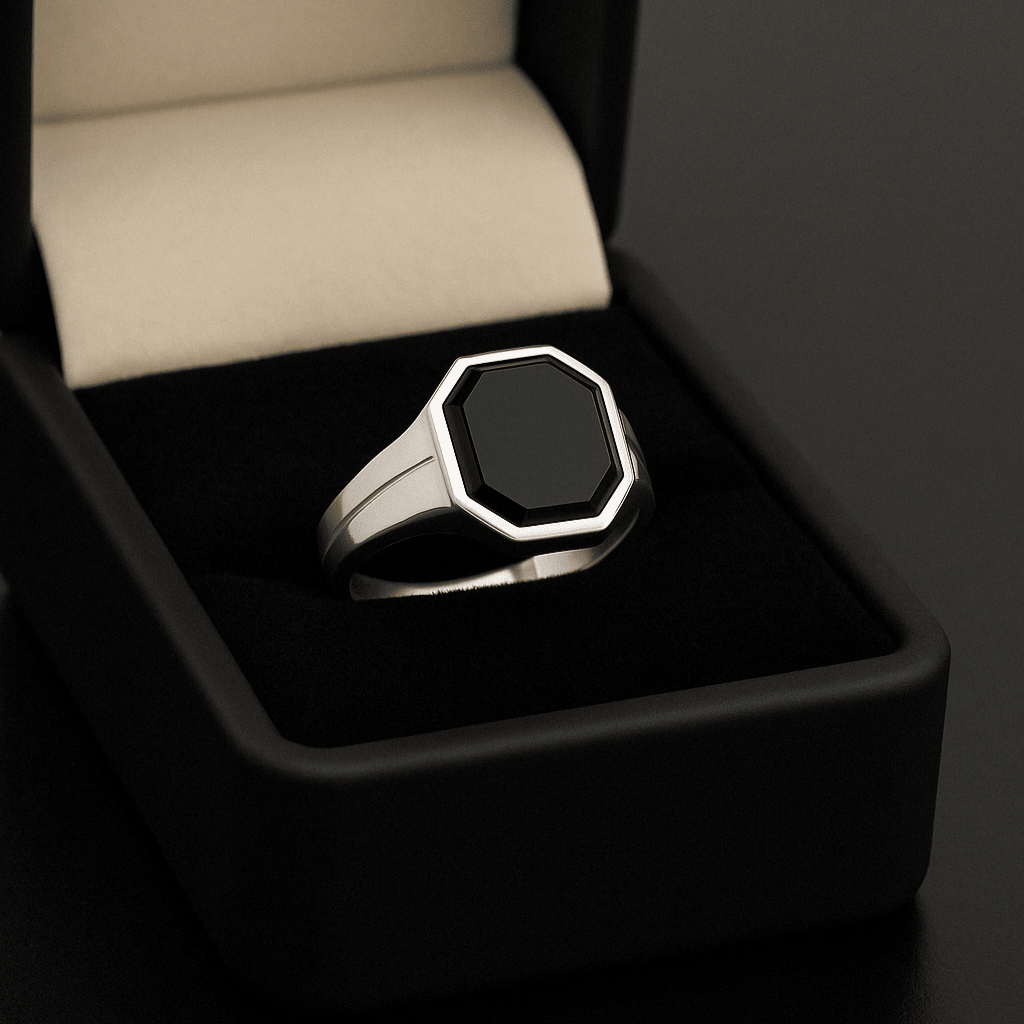 Onix Negro Octo - nativosjewelry