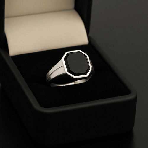 Onix Negro Octo - nativosjewelry
