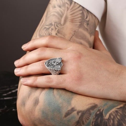 Anillo Arcángel Miguel de Plata 950 – Fe que se Porta - nativosjewelry
