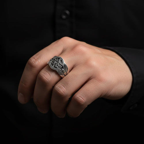 Rey Salomón — Anillo Plata 950 - nativosjewelry