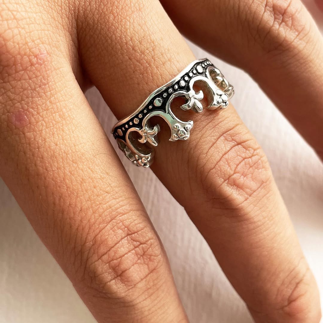 Royal Crown — Anillo Plata 950 - nativosjewelry