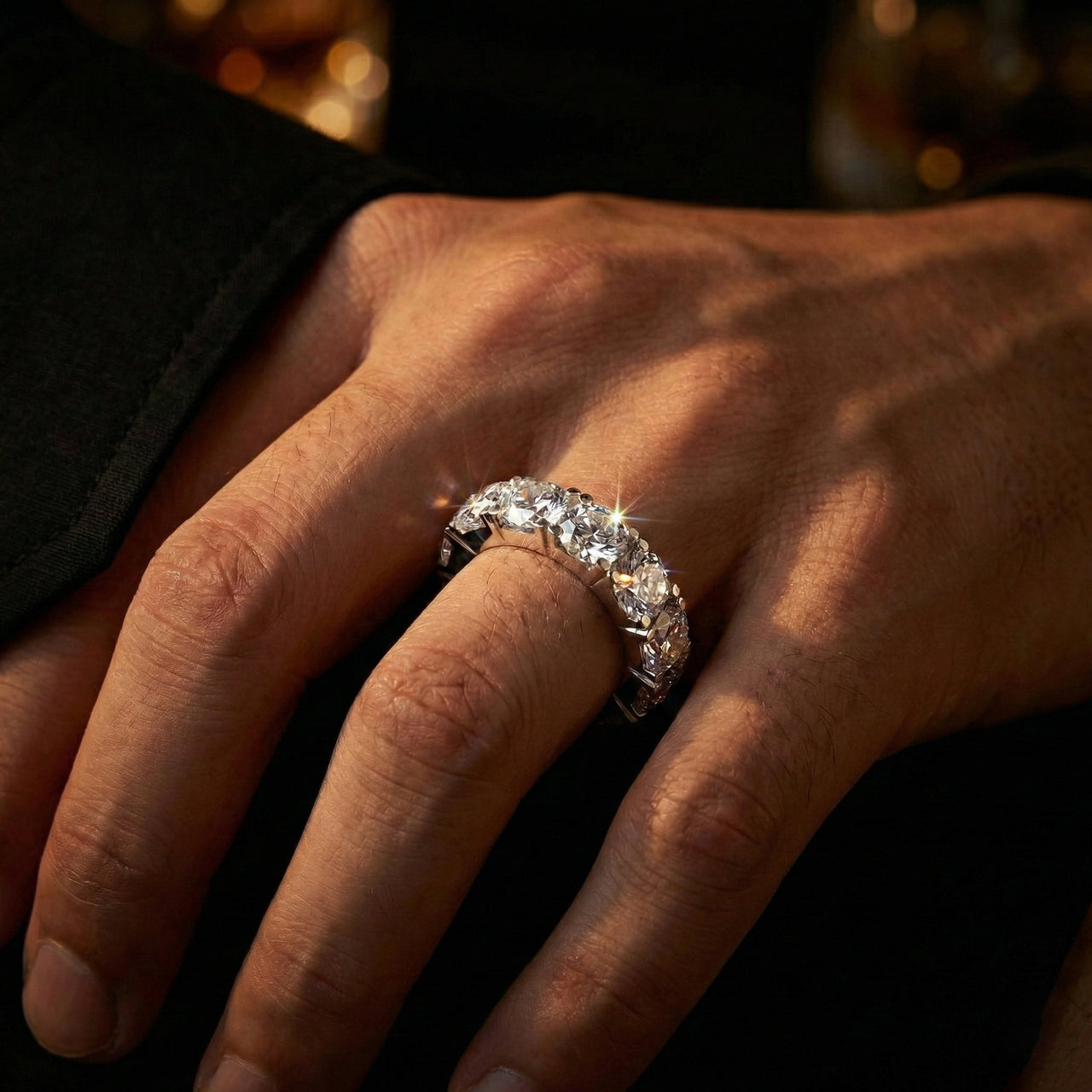 Crystal Line — Anillo Plata 950 - nativosjewelry