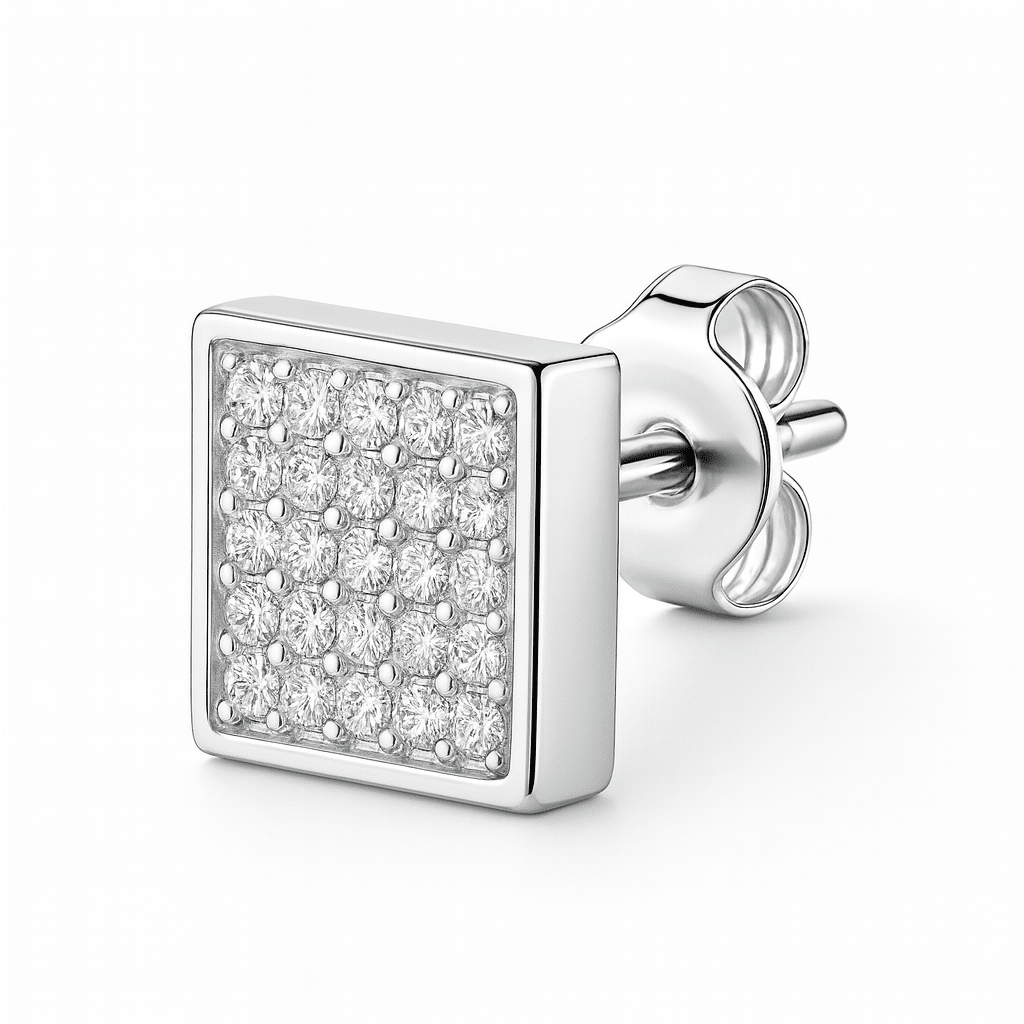 Arete Tenis Plata 950 - nativosjewelry