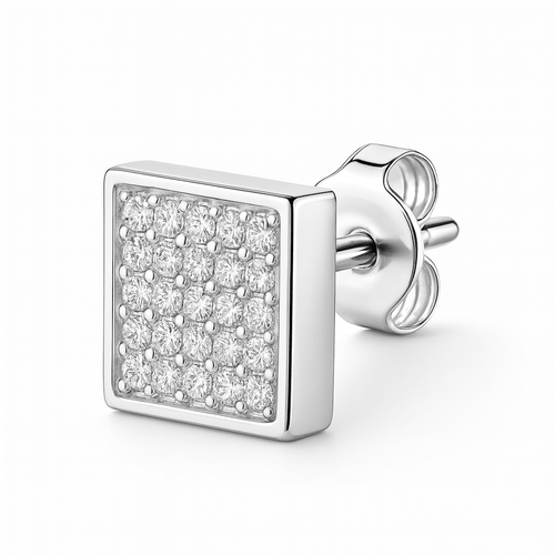 Arete Tenis Plata 950 - nativosjewelry
