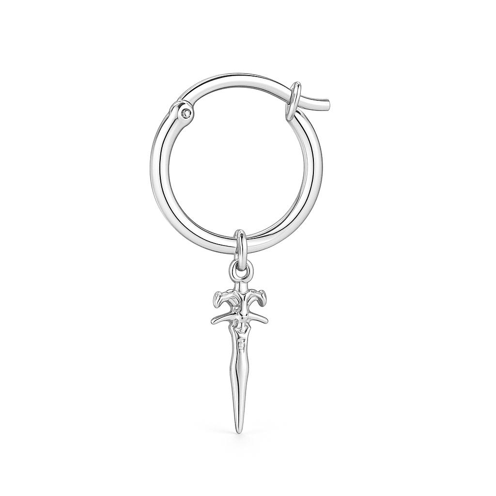 Aro de Plata 950 con Dije Espada – Nativos Jewelry - nativosjewelry