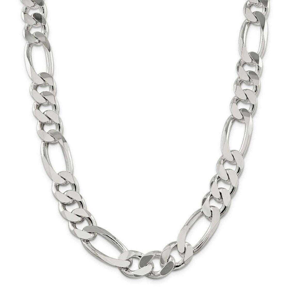 Cadena de Plata ley 950 Fígaro 6mm 50gr - nativosjewelry