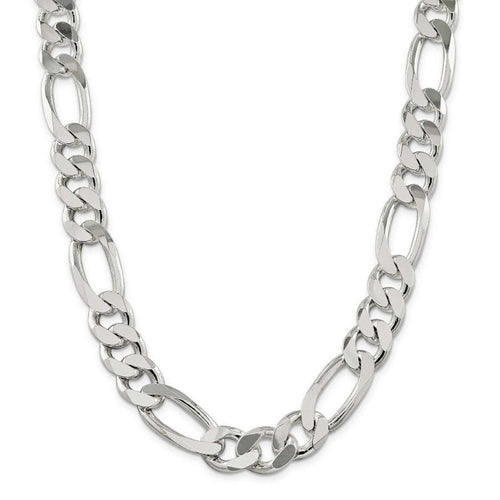 Cadena de Plata ley 950 Fígaro 6mm 50gr - nativosjewelry