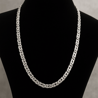 Thumbnail for Cadena de Plata ley 950 modelo Mónaco 6mm - nativosjewelry