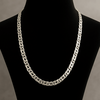 Thumbnail for Cadena de Plata ley 950 modelo Mónaco 6mm - nativosjewelry