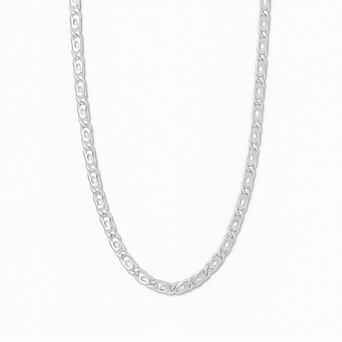 Cadena de Plata ley 950 Mónaco 4.5MM - nativosjewelry