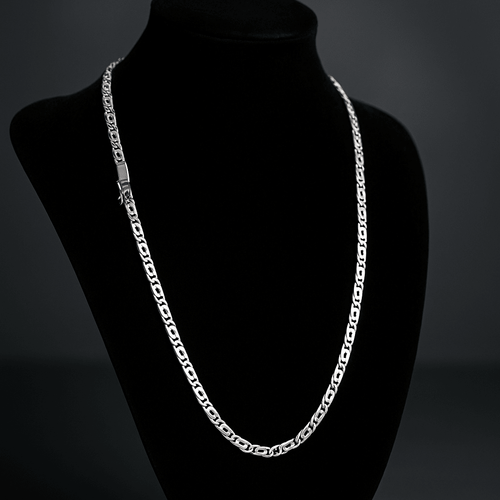 Cadena de Plata ley 950 Mónaco 4.5MM - nativosjewelry