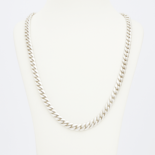 Cadena eslabones cubanos 9mm - Plata 999 - nativosjewelry