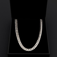 Thumbnail for Cadena eslabones cubanos 9mm - Plata 999 - nativosjewelry