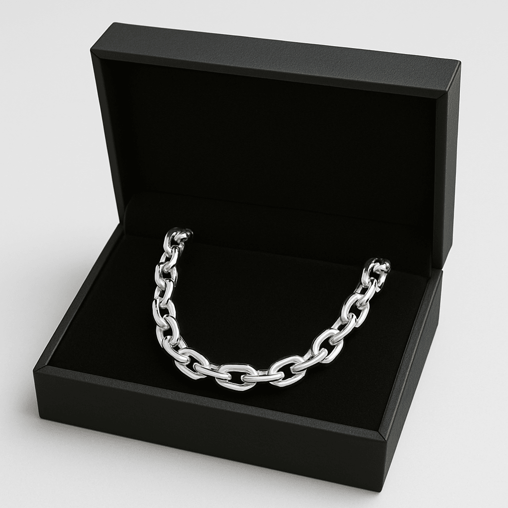 Cadena Forcet de Plata 950 6mm - nativosjewelry