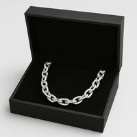 Thumbnail for Cadena Forcet de Plata 950 6mm - nativosjewelry