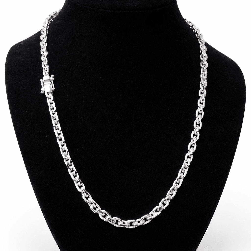 Cadena Forcet de Plata 950 6mm - nativosjewelry