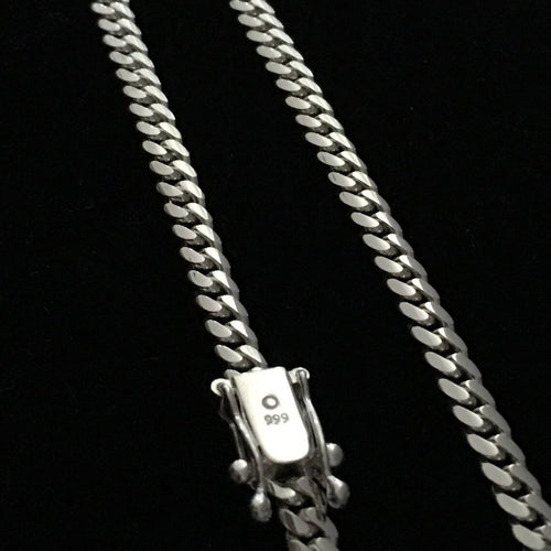 Cadena miami 5mm Plata 999 - nativosjewelry