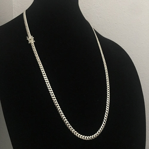 Cadena miami 5mm Plata 999 - nativosjewelry