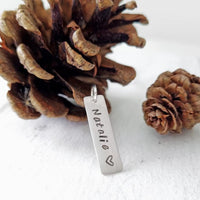 Thumbnail for Collar y placa personalizada Plata 950 - nativosjewelry