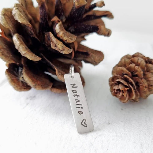 Collar y placa personalizada Plata 950 - nativosjewelry