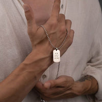 Thumbnail for Collar y placa Romana de Plata 950 - nativosjewelry