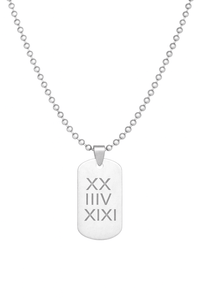 Thumbnail for Collar y placa Romana de Plata 950 - nativosjewelry
