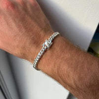 Thumbnail for Cuban Elegance 6mm — Silver Cuban Bracelet 999 (21cm) - nativosjewelry