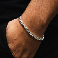 Thumbnail for Cuban Elegance 6mm — Silver Cuban Bracelet 999 (21cm) - nativosjewelry