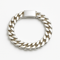 Thumbnail for Cubana Poder 10mm — Silver Cuban Bracelet 999 - nativosjewelry