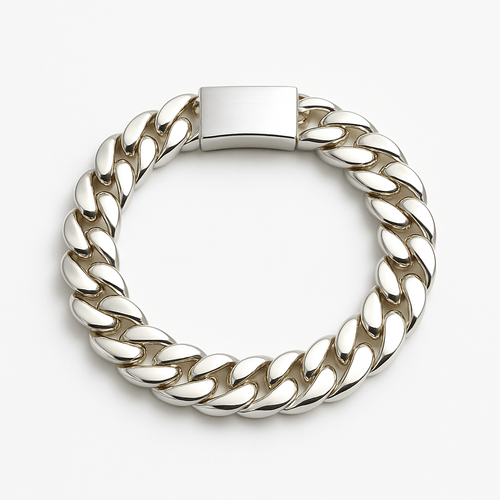 Cubana Poder 10mm — Silver Cuban Bracelet 999 - nativosjewelry