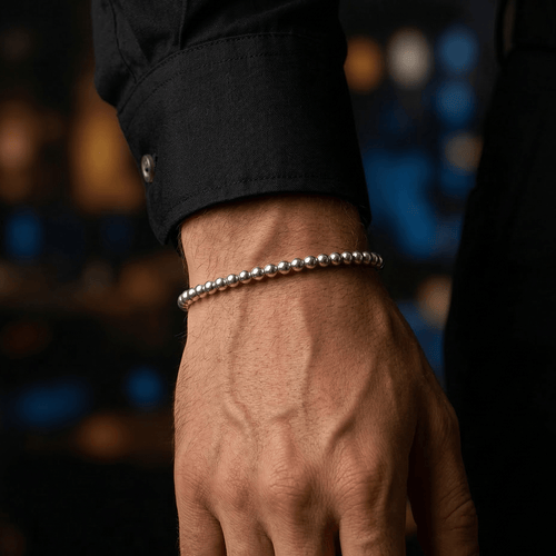 Cuentas Esencia — Silver Beaded Bracelet 950 - nativosjewelry