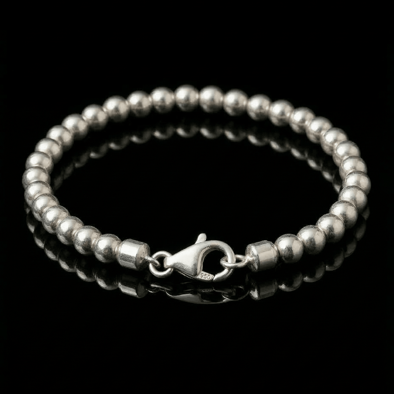 Cuentas Esencia — Silver Beaded Bracelet 950 - nativosjewelry