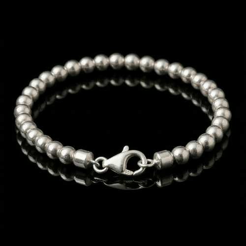 Cuentas Esencia — Silver Beaded Bracelet 950 - nativosjewelry