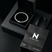 Thumbnail for Cuentas Esencia — Silver Beaded Bracelet 950 - nativosjewelry