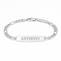 Thumbnail for Fígaro Identidad 6mm — Silver ID Bracelet 950 - nativosjewelry