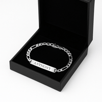 Thumbnail for Fígaro Identidad 6mm — Silver ID Bracelet 950 - nativosjewelry