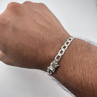Thumbnail for Hexagonal Precisión 5mm — Silver Bracelet 950 (21cm) - nativosjewelry