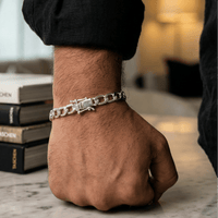 Thumbnail for Hexagonal Precisión 5mm — Silver Bracelet 950 (21cm) - nativosjewelry