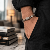 Thumbnail for Hexagonal Precisión 5mm — Silver Bracelet 950 (21cm) - nativosjewelry