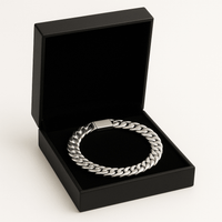Thumbnail for Lomo Autoridad 8mm — Silver Bracelet 950 (21cm) - nativosjewelry