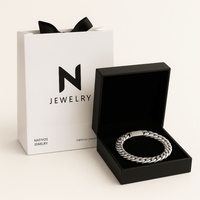 Thumbnail for Lomo Autoridad 8mm — Silver Bracelet 950 (21cm) - nativosjewelry