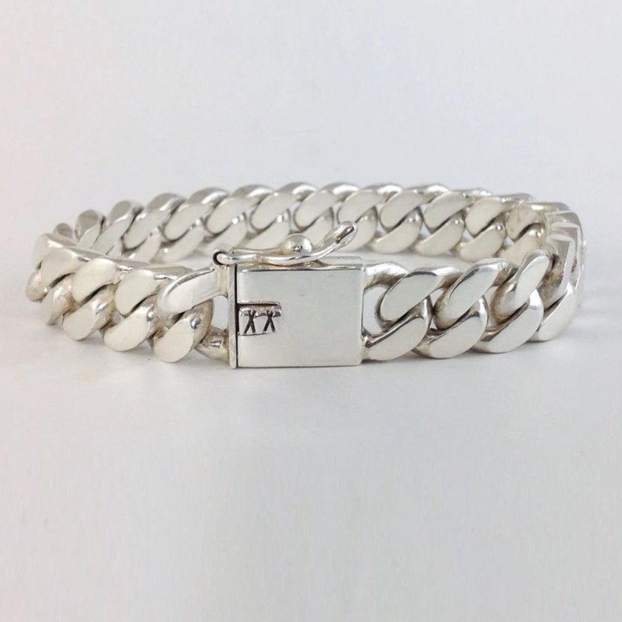Lomo Dominio 10mm — Silver Bracelet 950 - nativosjewelry