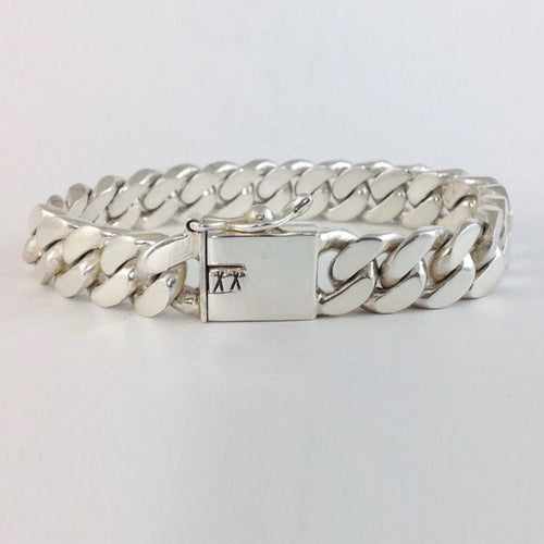 Lomo Dominio 10mm — Silver Bracelet 950 - nativosjewelry