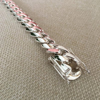 Thumbnail for Miami Dominio 17mm — Silver Cuban Bracelet 950 (22cm / 8”) - nativosjewelry
