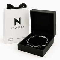 Thumbnail for Ónix Balance — Onyx & Silver Bracelet 950 - nativosjewelry