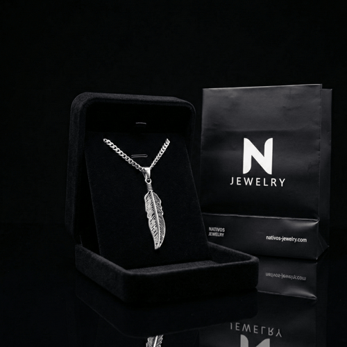 Pluma — Collar Lomo de Corvina Plata 950 - nativosjewelry