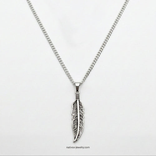 Pluma — Collar Lomo de Corvina Plata 950 - nativosjewelry