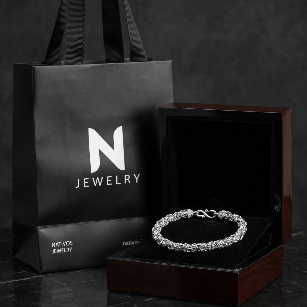 Punto Peruano Tradición 3mm — Silver Bracelet 950 - nativosjewelry